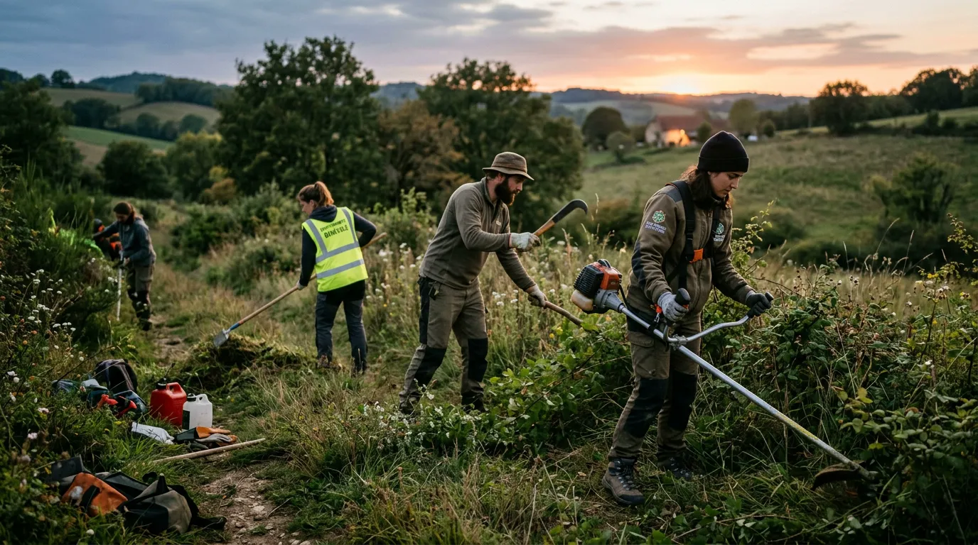 Opérations de terrain Le Theil